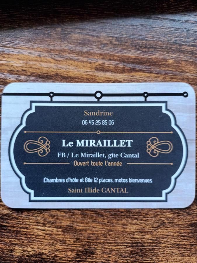 Le Miraillet, Gite Saint-Illide Ngoại thất bức ảnh